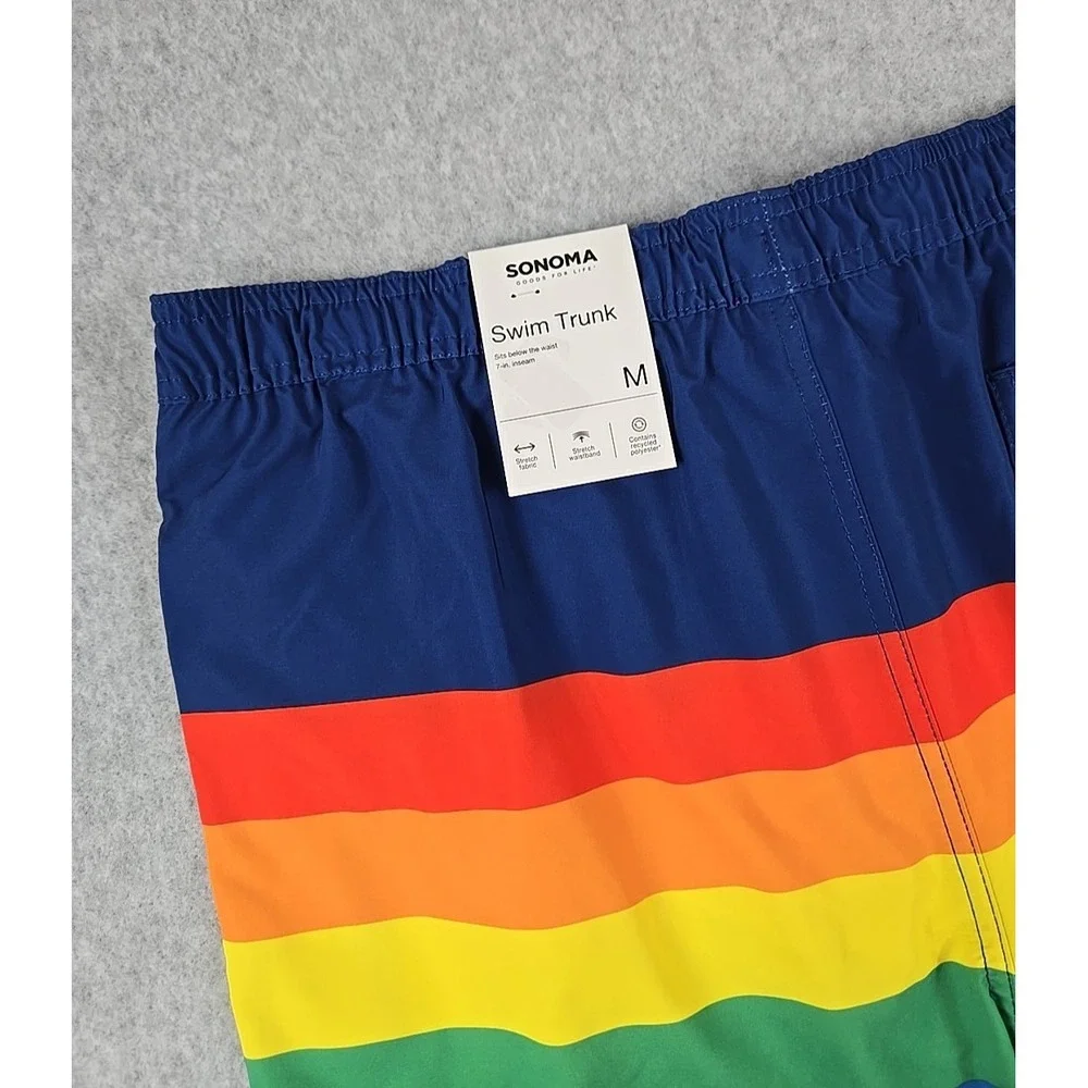 Sonoma Swim Trunk Shorts Mens Size Medium‎ Lined 7